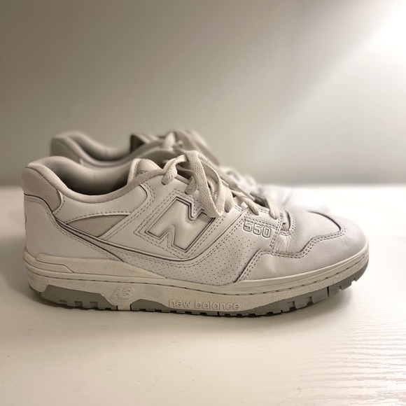 New Balance, 550 Men's White & Grey, SZ 9 - Picture 2 of 7